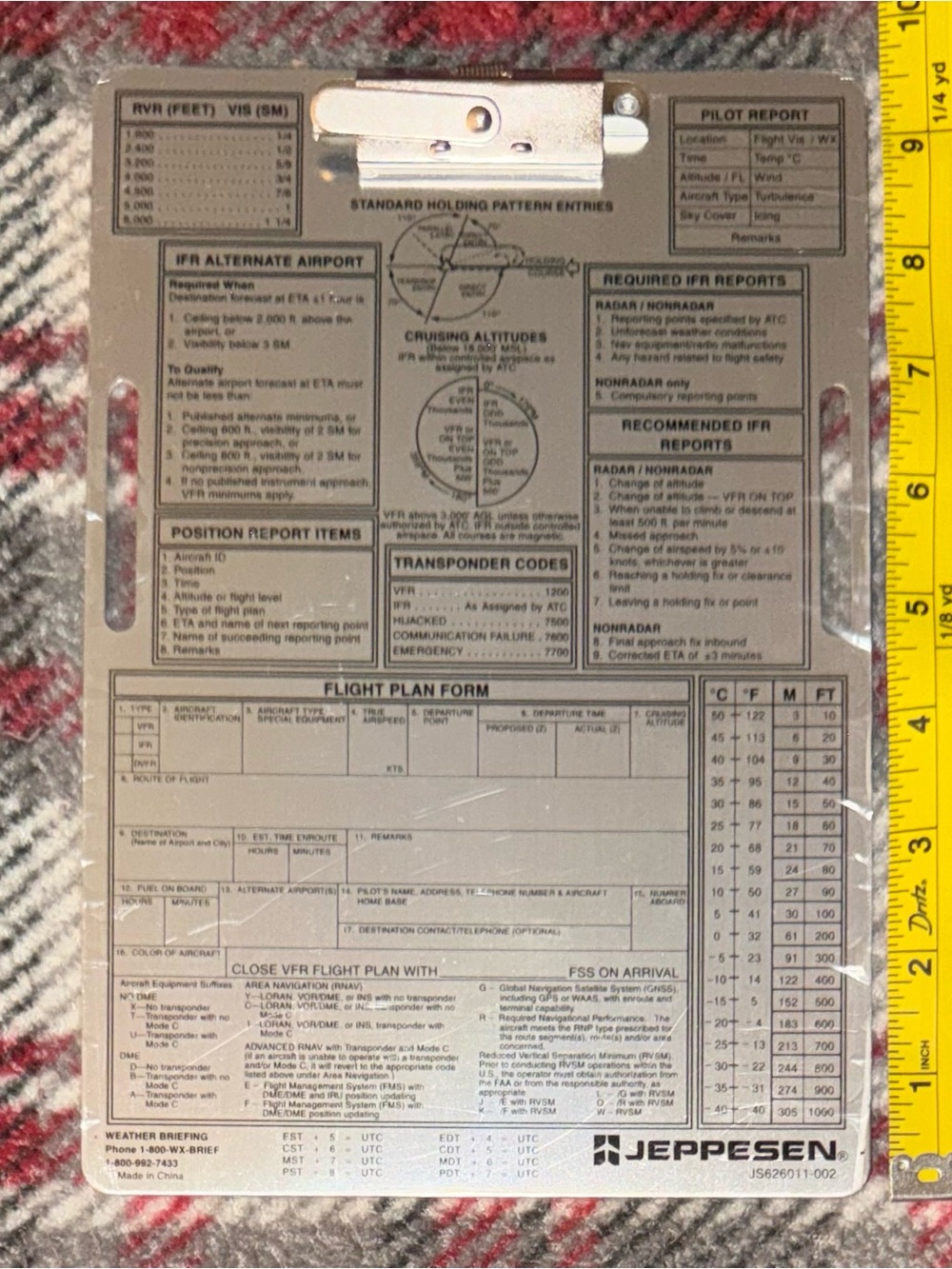 Aviation ASA Pilot Kneeboard Kit and Jeppesen
Aluminum Board Set of 2